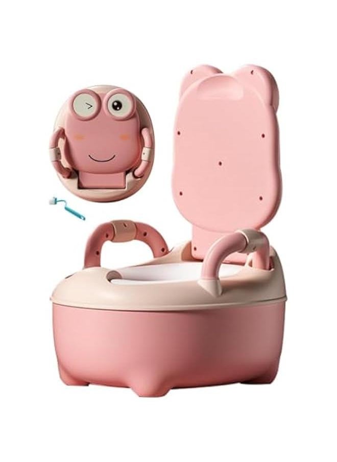 Mini Size Detachable Potty Toilet Training Seat, Washable Portable Toilet Training Seat for Toddlers 1 to 6 Years (Pink)