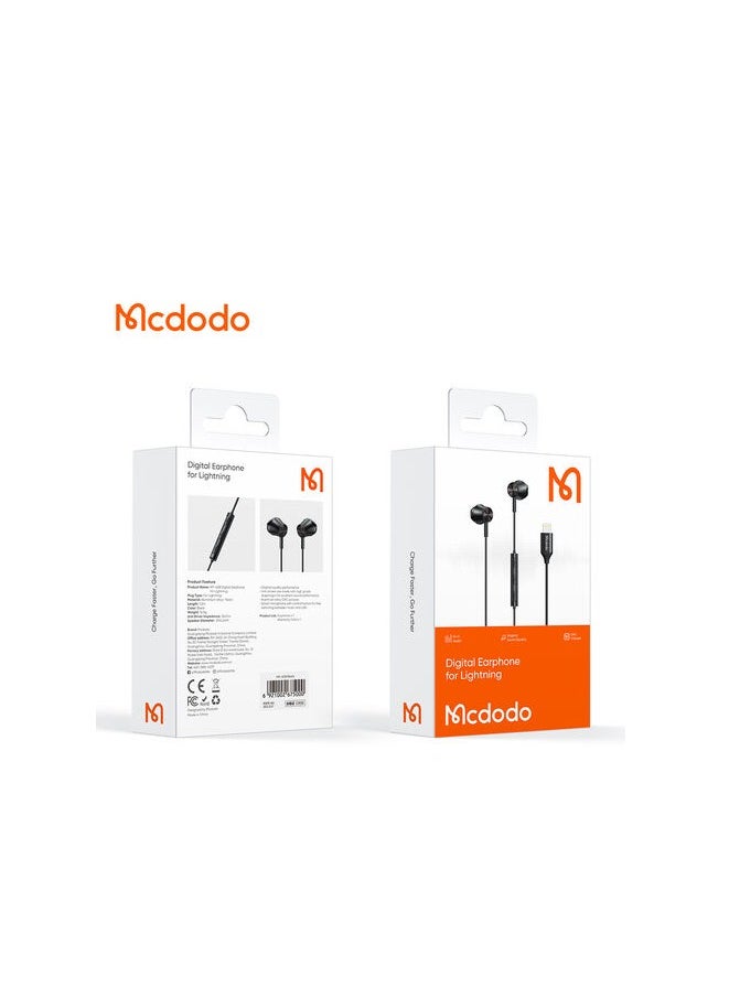 Wired Earphones Mcdodo HP-4080 Lightning Black