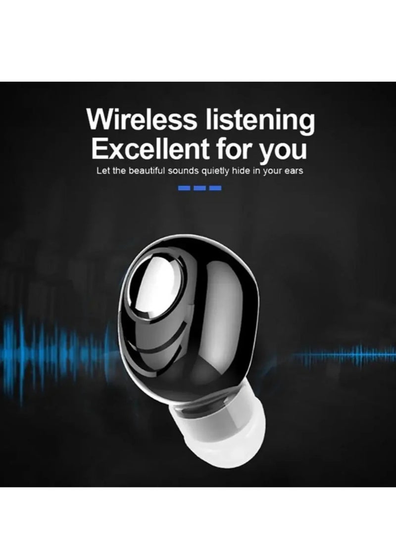 X8 Mini Bluetooth Earbud, Wireless In Ear Single Earphone, Long Standby Time High Bass Sound Headphone, Comfortable And Lightweight Sports Earphone For Music, (Single Piece, Black)