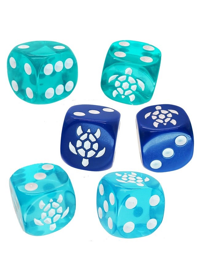 | 6 Pcs | 16Mm Six-Sided | Translucent Dice | Tabletop Roleplaying Games | Rpg | From Steve Jackson Games