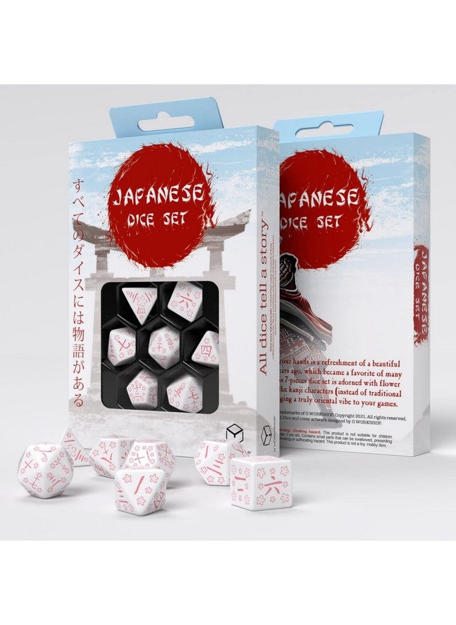 Q-Workshop Japanese Dice Set Cherry Blossoms Petals