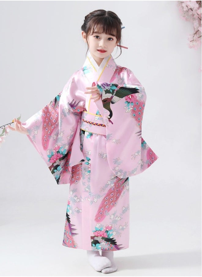 Al Aoyama japanese traditional dress kimono robe for kids girls costume