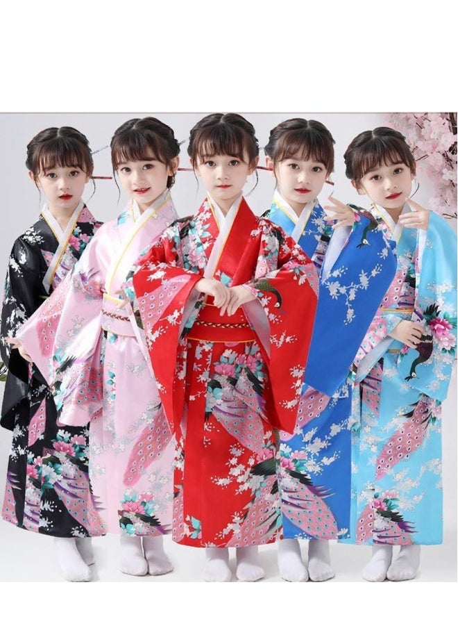 Al Aoyama japanese traditional dress kimono robe for kids girls costume