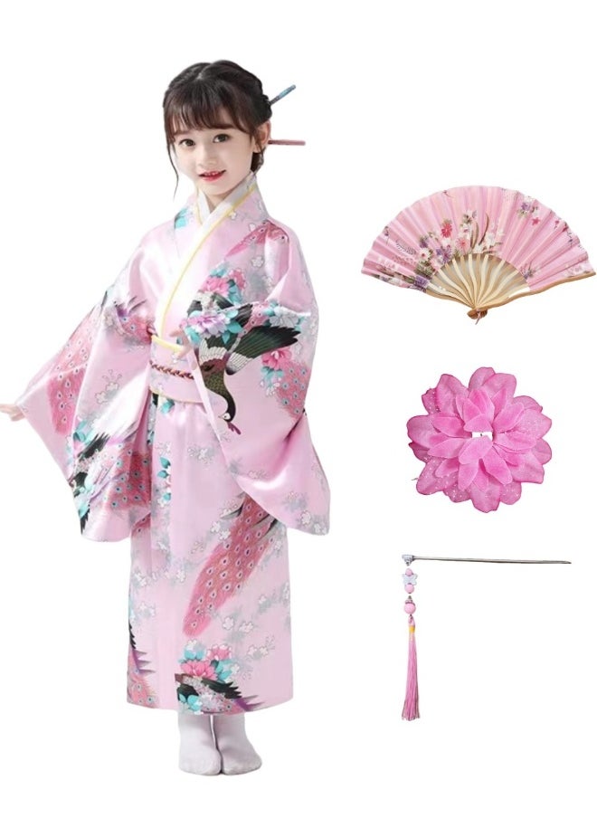 Al Aoyama japanese traditional dress kimono robe for kids girls costume