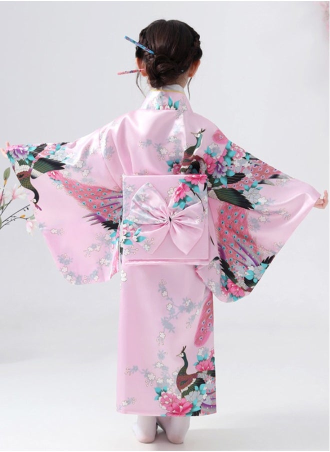 Al Aoyama japanese traditional dress kimono robe for kids girls costume