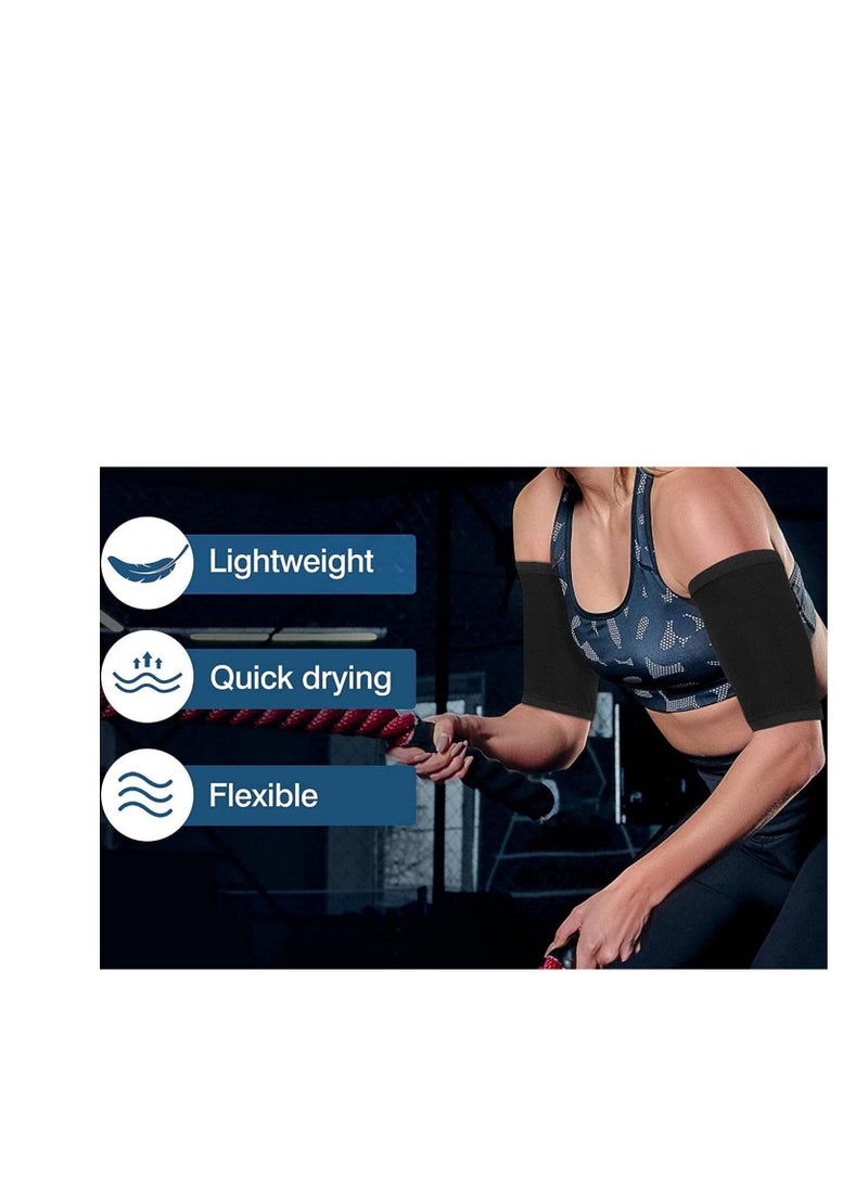 Arm Trimmer for Women & Men Sweat Arm Shaper Bands Sauna Arm Shaper Wraps Reduce Cellulite and Improve Sweating Wraps Arm Trainer for Sports Workout 2 Pack