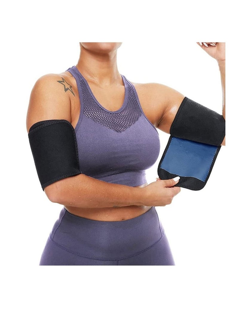 Arm Trimmer for Women & Men Sweat Arm Shaper Bands Sauna Arm Shaper Wraps Reduce Cellulite and Improve Sweating Wraps Arm Trainer for Sports Workout 2 Pack