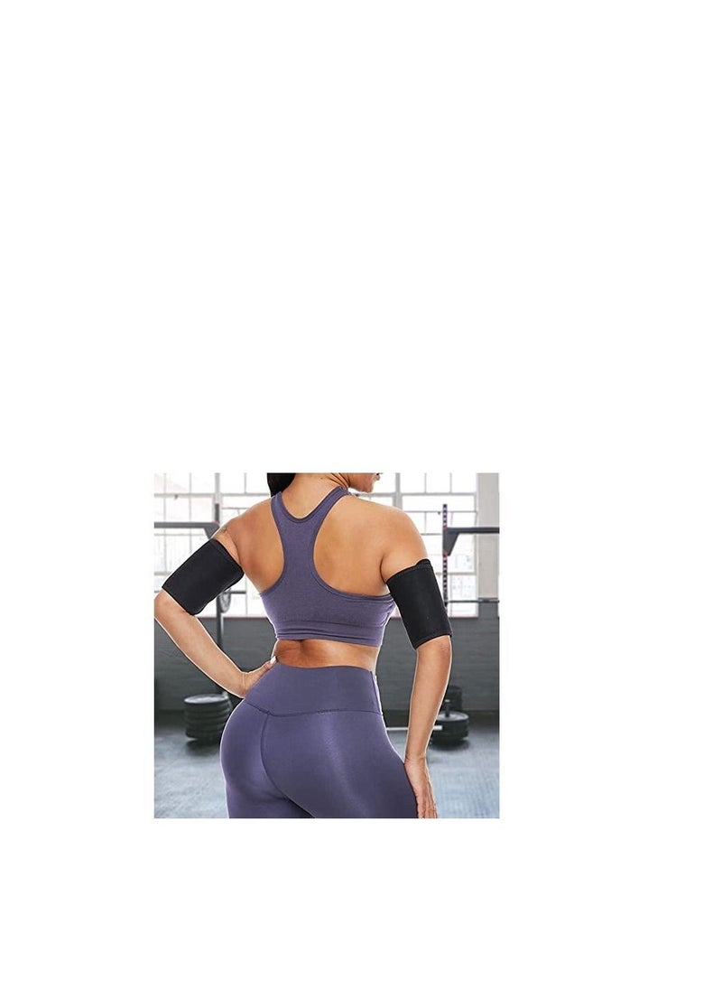 Arm Trimmer for Women & Men Sweat Arm Shaper Bands Sauna Arm Shaper Wraps Reduce Cellulite and Improve Sweating Wraps Arm Trainer for Sports Workout 2 Pack