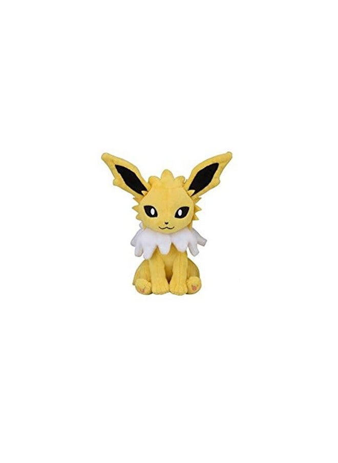 Center: Sitting Cuties: Jolteon Plush # 135 - Generation 1-6 In