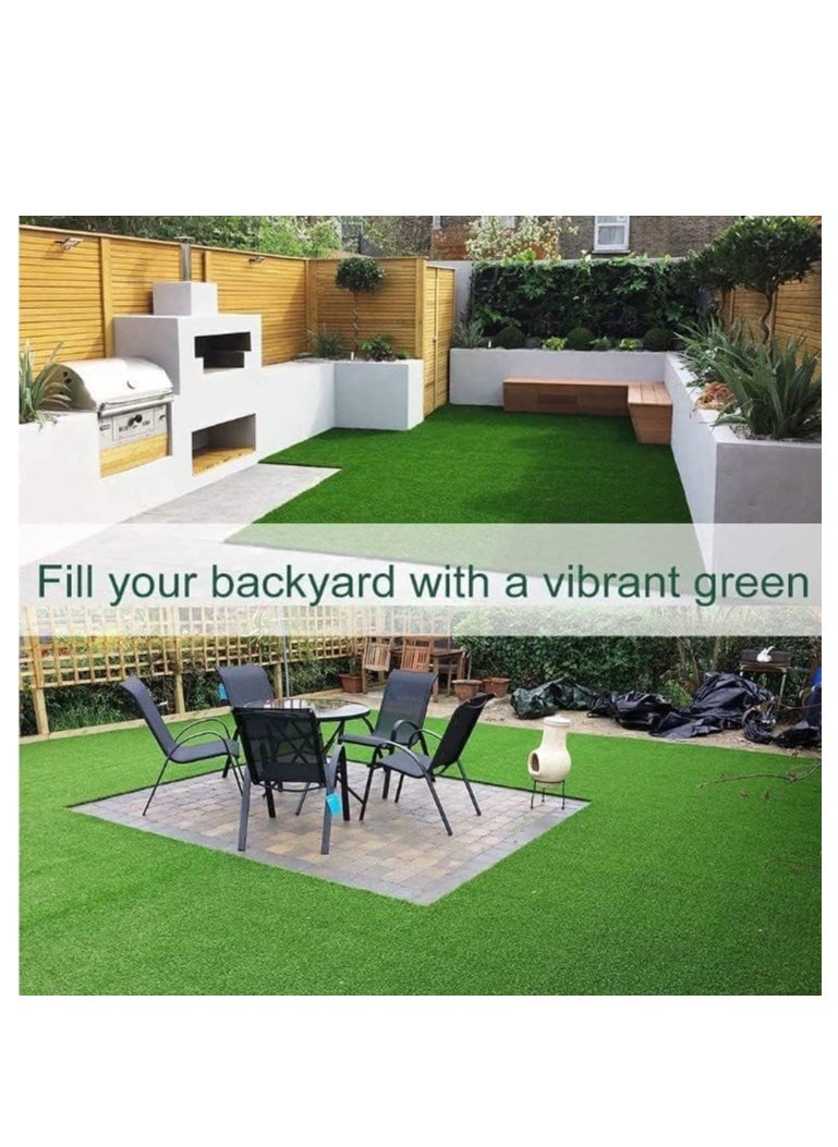 Artificial Grass Carpet Green For Home Outdoor Front/Backyards Garden Decoration - Artificial Grass 30mm -  200cm x 100cm