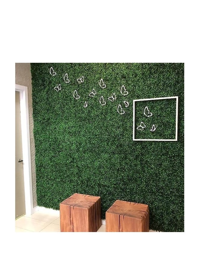 𝐅𝐅𝐃 Artificial Eucalyptus Leaves Wall Panels – Faux Privacy Hedge Mat with UV Protection, Realistic Greenery for Indoor & Outdoor Decor, Garden Tile Wall Grass Screen, Easy-to-Install & Durable