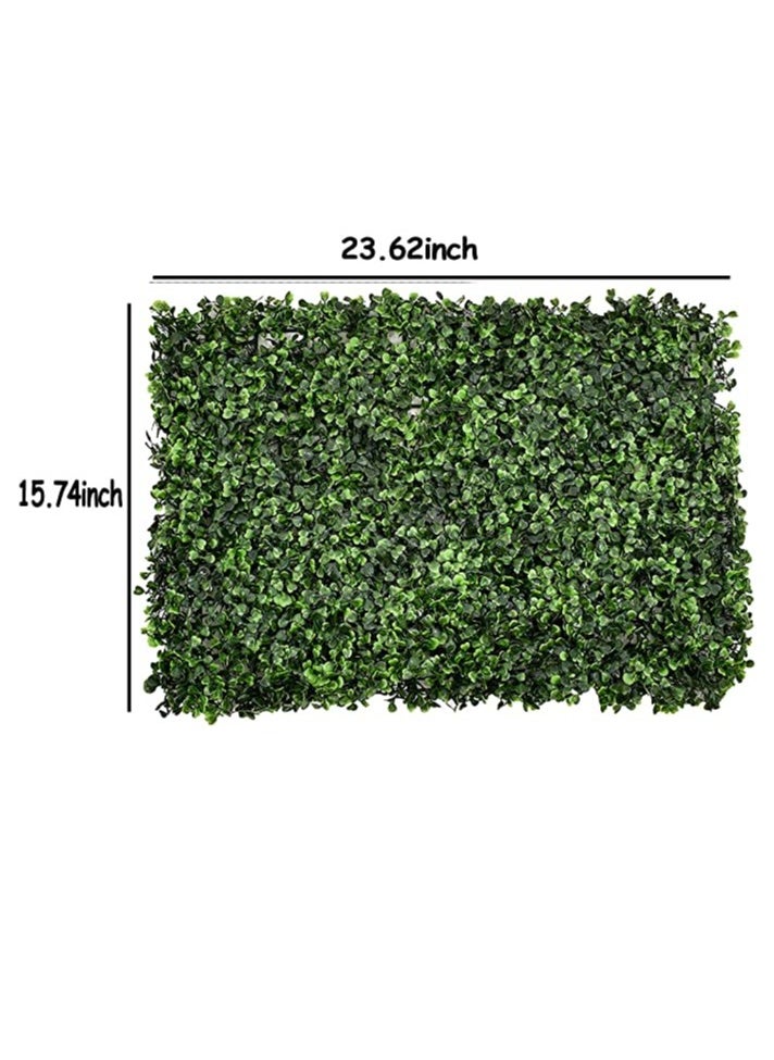 𝐅𝐅𝐃 Artificial Eucalyptus Leaves Wall Panels – Faux Privacy Hedge Mat with UV Protection, Realistic Greenery for Indoor & Outdoor Decor, Garden Tile Wall Grass Screen, Easy-to-Install & Durable