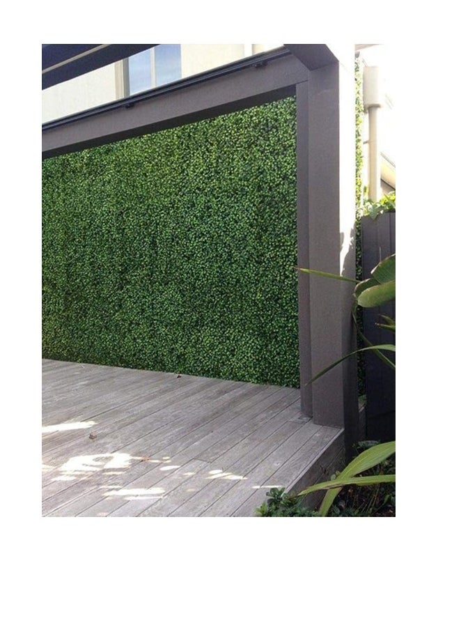 𝐅𝐅𝐃 Artificial Eucalyptus Leaves Wall Panels – Faux Privacy Hedge Mat with UV Protection, Realistic Greenery for Indoor & Outdoor Decor, Garden Tile Wall Grass Screen, Easy-to-Install & Durable