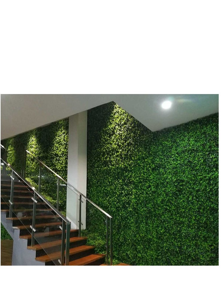 𝐅𝐅𝐃 Artificial Eucalyptus Leaves Wall Panels – Faux Privacy Hedge Mat with UV Protection, Realistic Greenery for Indoor & Outdoor Decor, Garden Tile Wall Grass Screen, Easy-to-Install & Durable