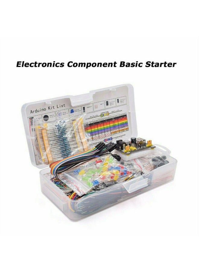 Electronic Components Kit 830 Connect Points Breadboard Cable Resistor Applicable For UNO R3 White