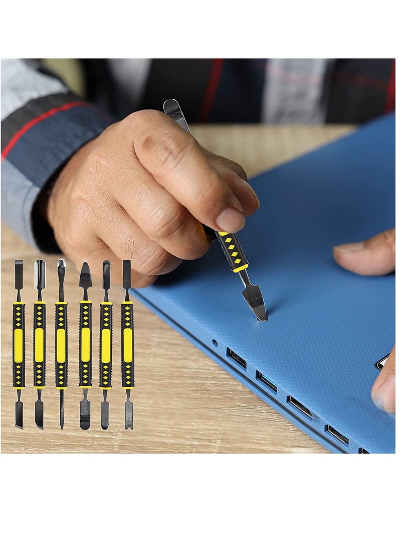 Metal spudger Mobile phone disassembly Computer digital repair tools Multifunctional disassembly stick Precision Metal Crowbar Set Repair Tools 6 piece set