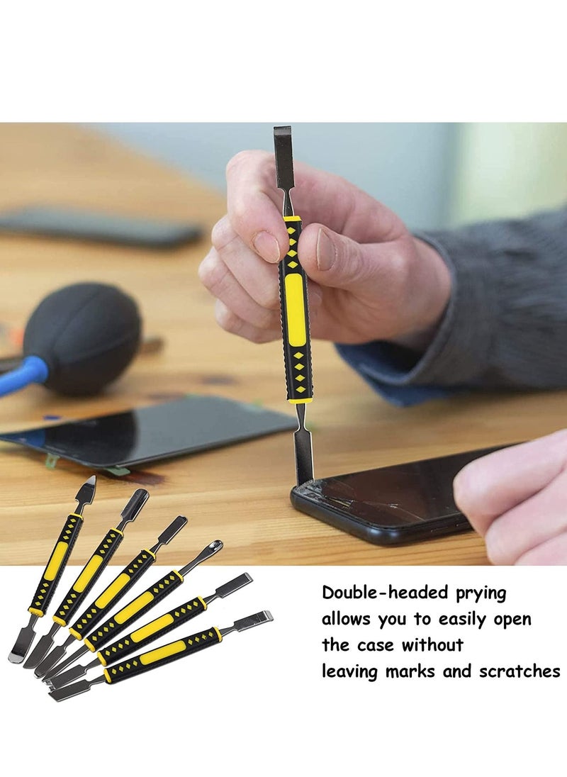 Metal spudger Mobile phone disassembly Computer digital repair tools Multifunctional disassembly stick Precision Metal Crowbar Set Repair Tools 6 piece set