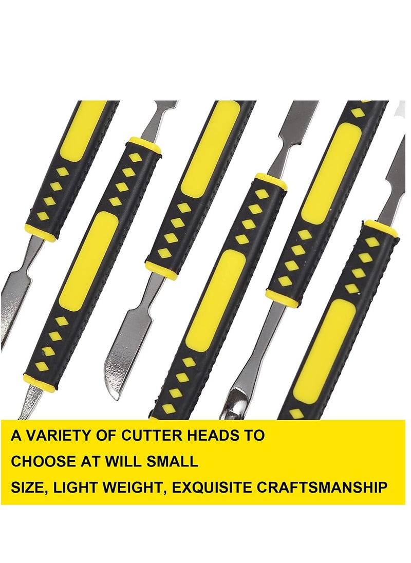 Metal spudger Mobile phone disassembly Computer digital repair tools Multifunctional disassembly stick Precision Metal Crowbar Set Repair Tools 6 piece set