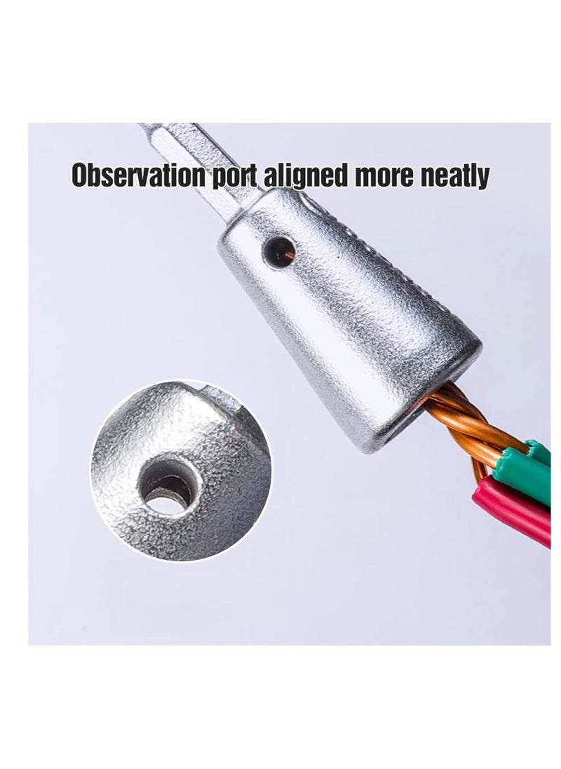 Wire Twister Tool, 2 PCS Wire Cap Nut Twister, Wire Twisting Tool, Spin Twisting Wire Connector Socket, Wire Twister Tool for Drill, Wire Stripper Tool, Wire Stripping Tool for Drill