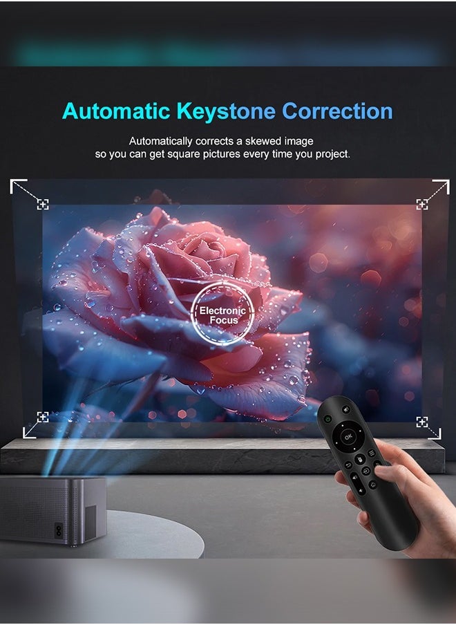 Projector hy350 Android 11 4K 1920*1080P Wifi6 590 ANSI Allwinner H713 32G Voice Control BT5.0 Home Cinema Projetor