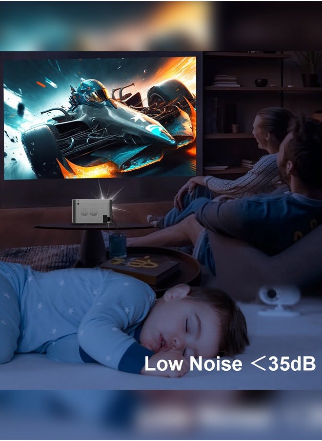 Projector hy350 Android 11 4K 1920*1080P Wifi6 590 ANSI Allwinner H713 32G Voice Control BT5.0 Home Cinema Projetor