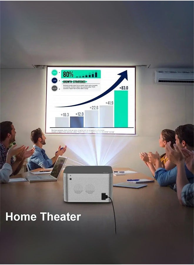 Projector hy350 Android 11 4K 1920*1080P Wifi6 590 ANSI Allwinner H713 32G Voice Control BT5.0 Home Cinema Projetor