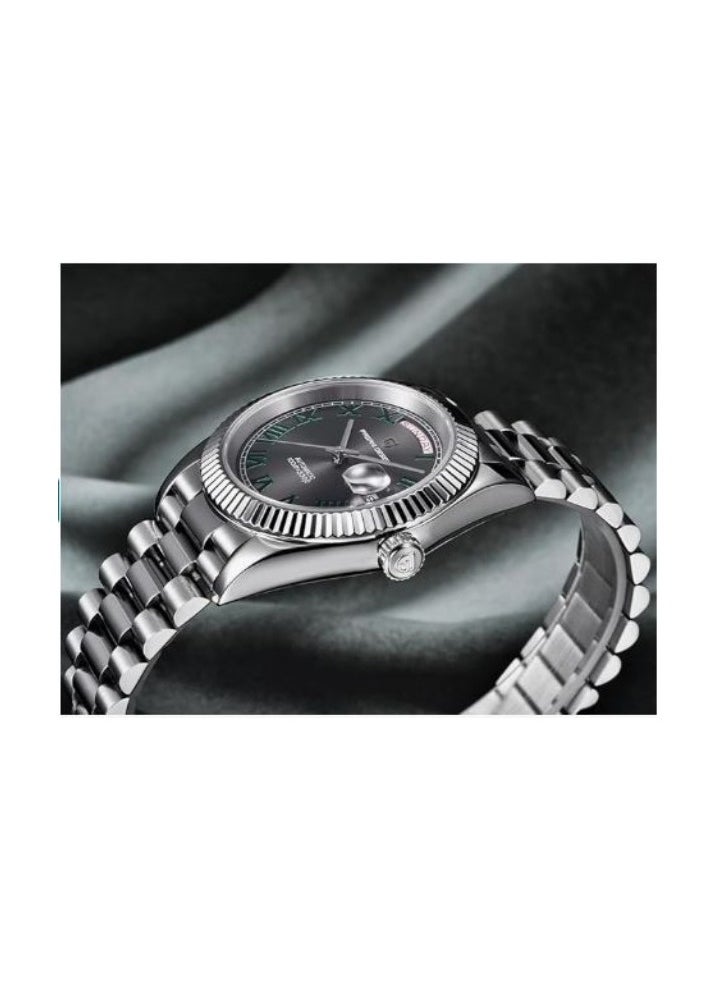 Pagani Design 40mm Automatic Mens Mechanical Watch Stainless Steel Waterproof Sapphire Glass Wristwatch for Men PD-1783