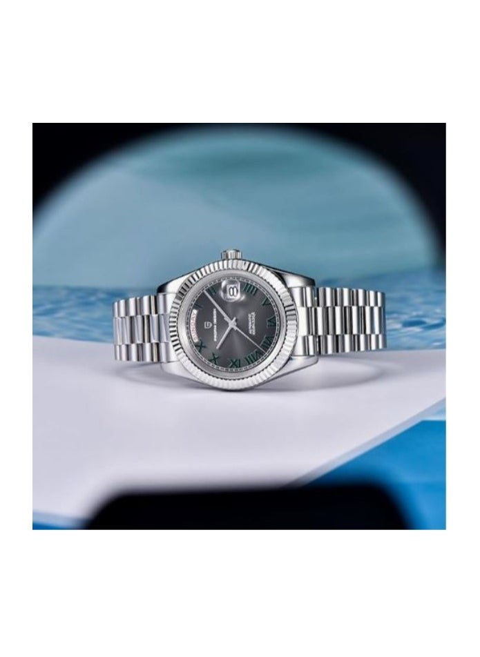 Pagani Design 40mm Automatic Mens Mechanical Watch Stainless Steel Waterproof Sapphire Glass Wristwatch for Men PD-1783