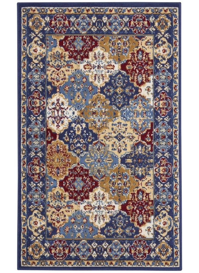 Grafix Persian Multicolor 3' X 5' Area Rug Easy Cleaning Non Shedding Bed Room Living Room Dining Room Kitchen (3X5)