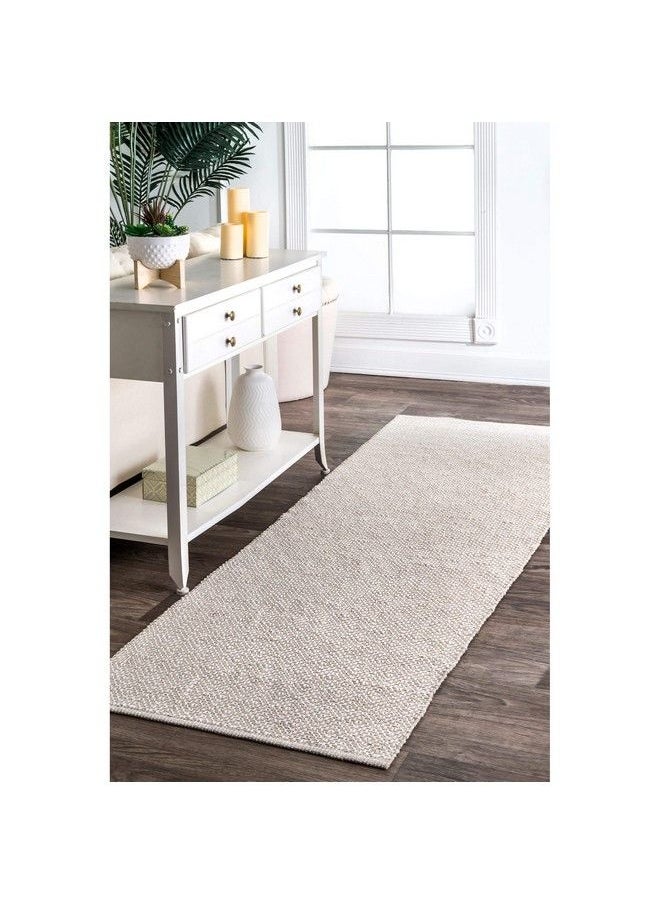 Lorretta Geometric Cotton Runner Rug 2' 6