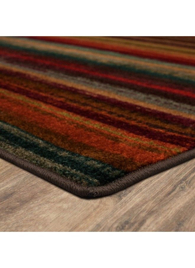 Boho Stripe 2' X 8' Area Rug Multicolor Perfect For Living Room Dining Room Office