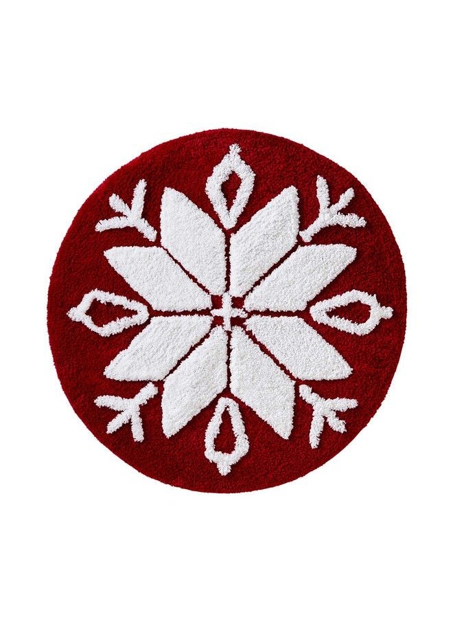 Snowflake Winter Rug 25X25