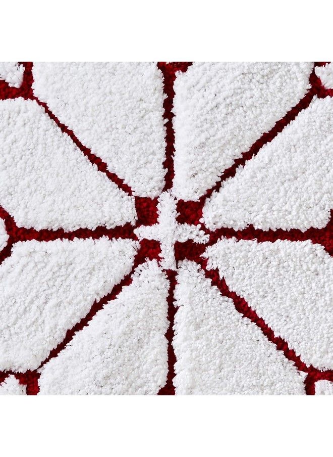 Snowflake Winter Rug 25X25