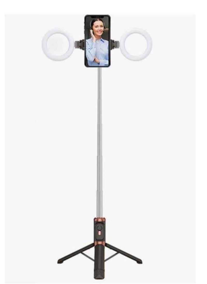 Selfie Stick Tripod, Extendable Bt Selfie Stick With Snapshot, Detachable Wireless Remote Control