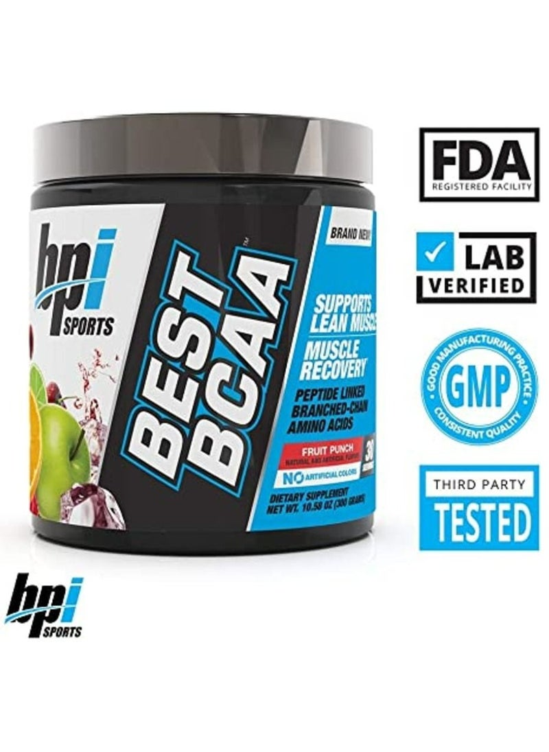 BPI Sports Best BCAA Athletic Performance Fruit Punch, 300 gm