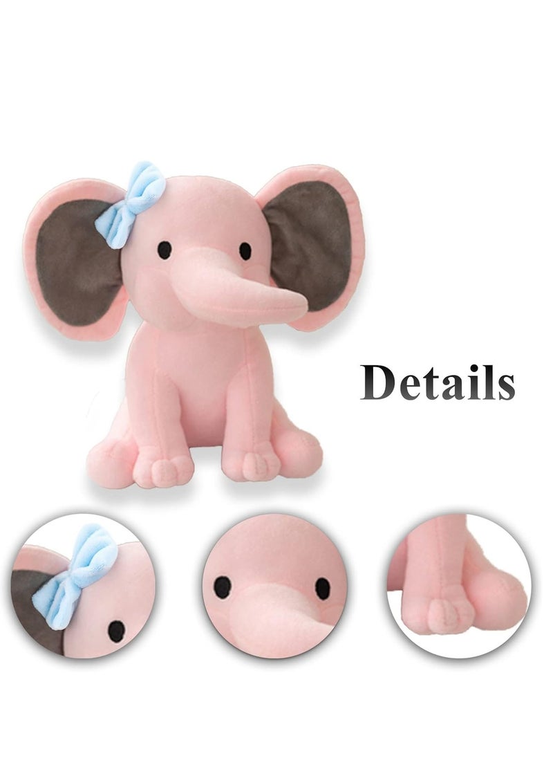 Elephant Teddy, Soft Stuffed Animal Toys Plush Elephant Gifts for Baby Shower, Perfect Kids Boys Girls Bedroom Nursery Birthday Parties Decor