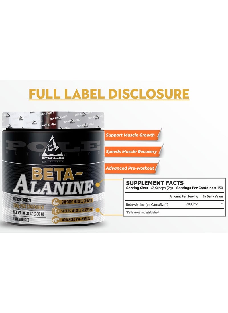 Beta Alanine 300g - Boost Endurance & Strength