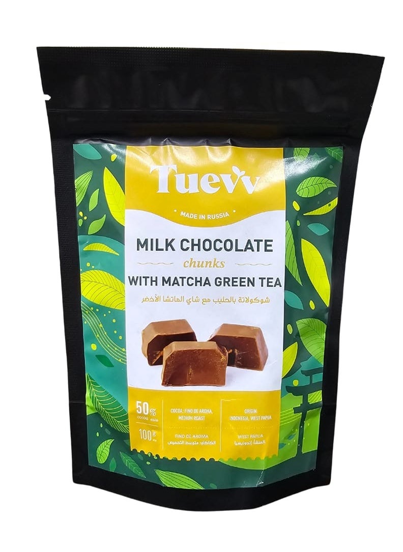 Tuevv Milk Chocolate with Matcha Green Tea 100g