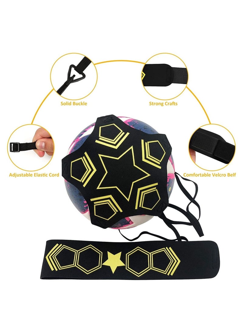 Football Kick Trainer, Adjustable Soccer Training Belt, Soccer Training Aid, Football Training Equipment for Kids and Adults, Perfect for Football Skills Improvement, Suitable for 3 4 5 Balls