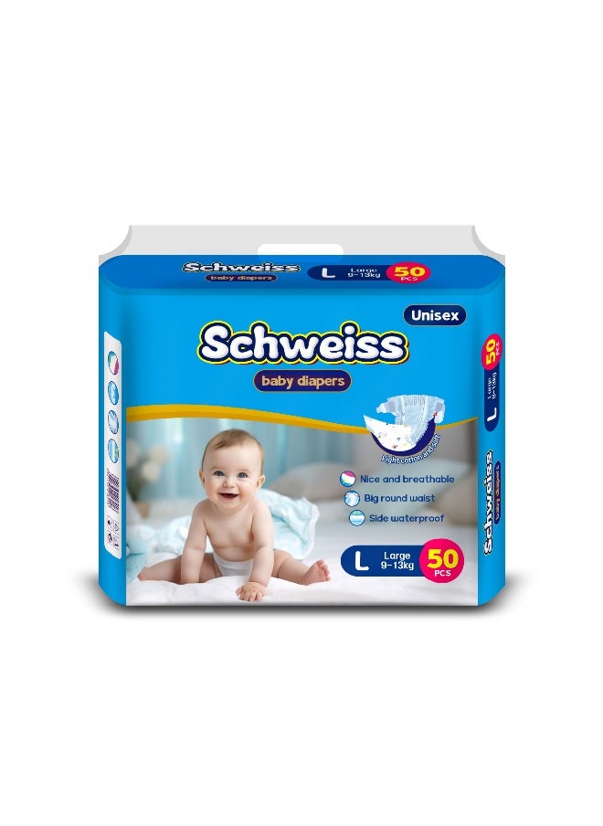 50pcs Baby Pull-Up Diapers for Weights 3-8kg