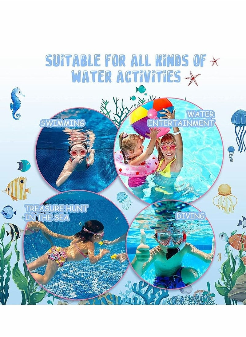 Kids Swim Cap, Fun Silicone High Elastic Swim Caps, Boys and Girls Waterproof Children Diving Cartoon Animals Cap for Long Short Hair