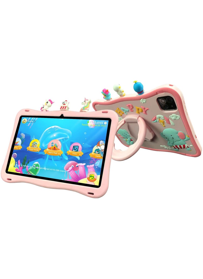 Oteeto Tab10 10.1 Inch Display Kids Tablet With 6 GB RAM 128 GB ROM and 8000 mAh Battery Pink