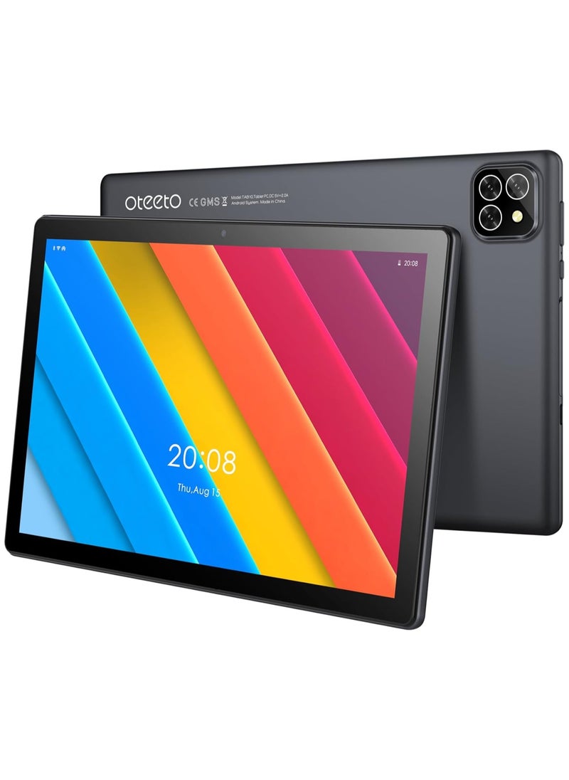 TAB 10 Tablet / 8GB RAM + 256 GB ROM / Quad Core 2.0 GHz / 5G Network / 8000 mAh / 8MP Front + 13 MP Rear Camera / Android 13 / 10.1 Inches IPS LCD / Includes Flip Cover Case, Keyboard, Touch Pen, Tempered Glass, OTG