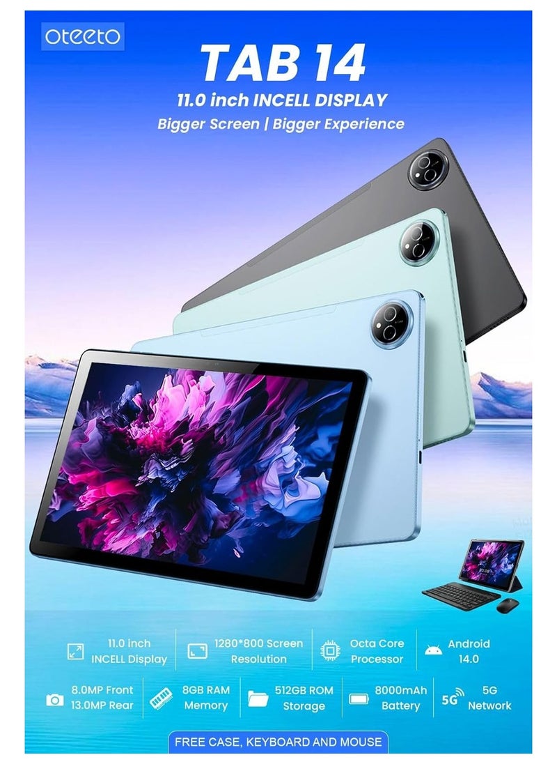 Oteeto Tab 14 5G Tablet, 11