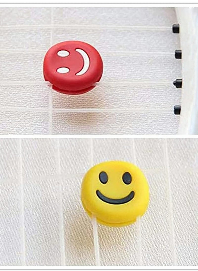 Tennis Vibration Dampeners, 7 Pcs Squash Racket Vibration Dampeners Silicone Racket Smile Face Shock Absorbers Sunflower Tennis Racket Dampene for Tennis Players