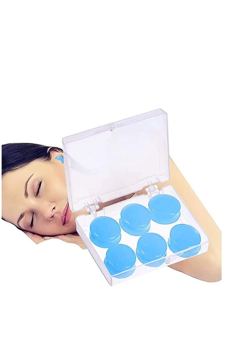 Sleep Earplugs, Silicone Earplugs, Sleep Earplugs with High Decibel Noise Protection Waterproof Earplugs for Sleep Learning Swimming and Cancelling Noise