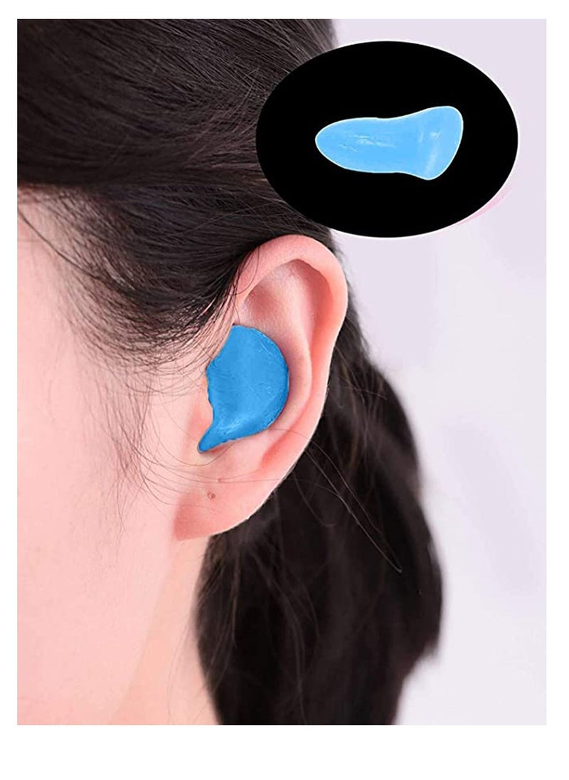 Sleep Earplugs, Silicone Earplugs, Sleep Earplugs with High Decibel Noise Protection Waterproof Earplugs for Sleep Learning Swimming and Cancelling Noise