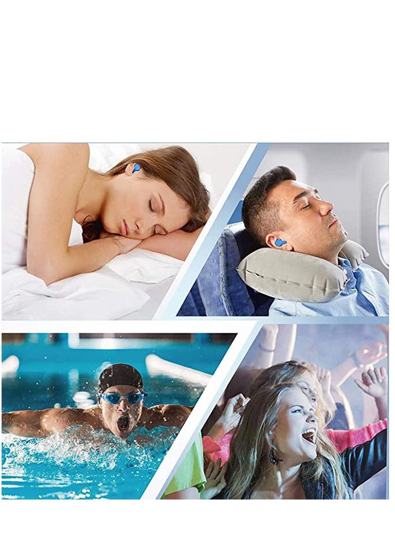 Sleep Earplugs, Silicone Earplugs, Sleep Earplugs with High Decibel Noise Protection Waterproof Earplugs for Sleep Learning Swimming and Cancelling Noise
