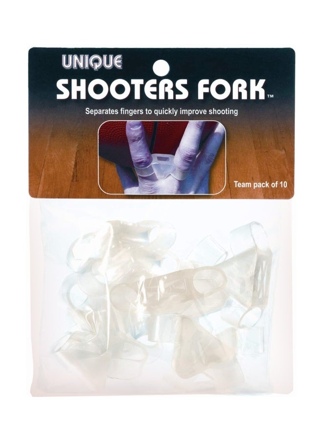 Pack Of 10 Basketball Shooters Fork