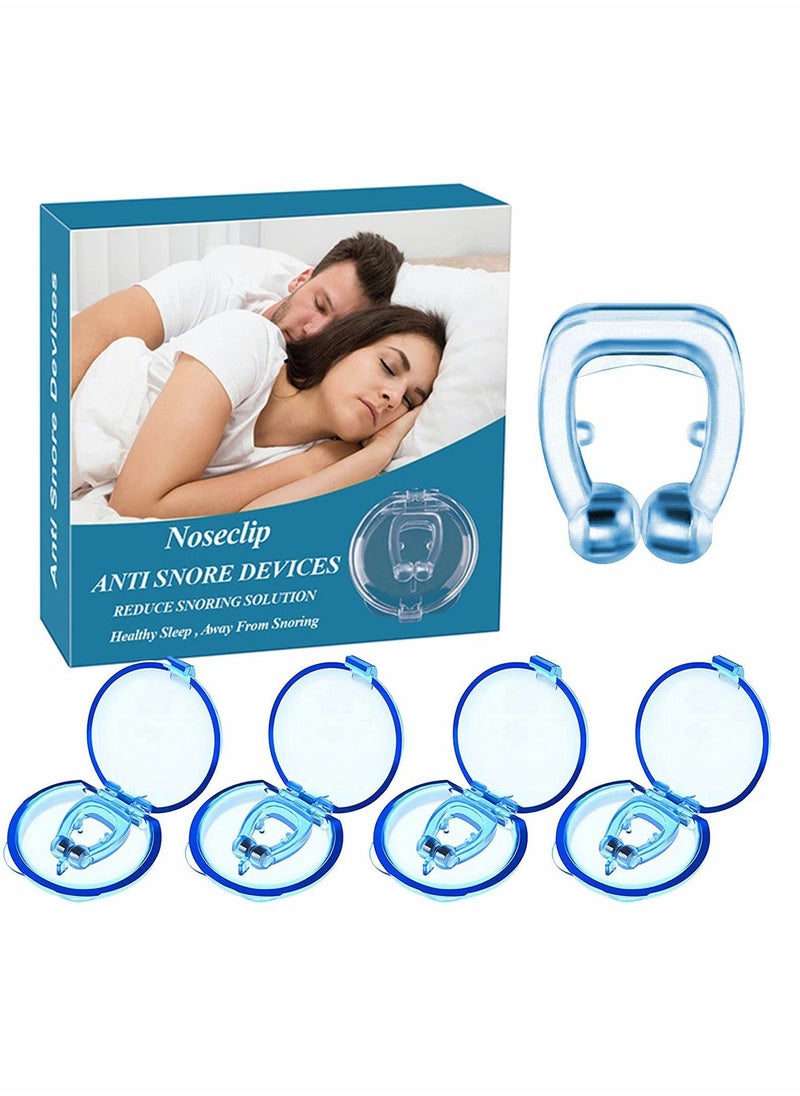 Snore Stopper Clipple Anti Snoring Device Silicone Nose Clip Magnetic Nasal Dilator Provide The Effective Solution to Stop 4PCS